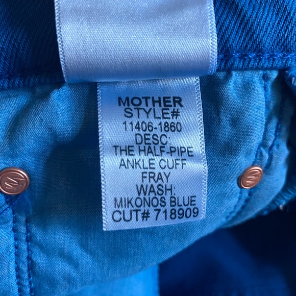 MOTHER SUPERIOR The Half Pipe Frayed Cuffed Barrel Leg Jeans 31 - Picture 6 of 13